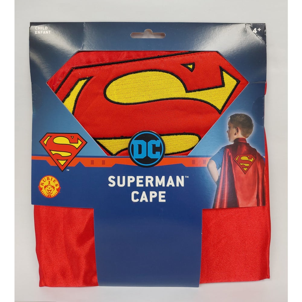 BATMAN/SUPERMAN DLX CAPE/EMBROIDERED LOGO ASST (12) BL